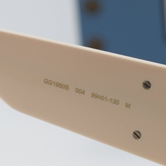 Gucci GG1950S 004 Shield Sunglasses - Ivory/Brown main image 6